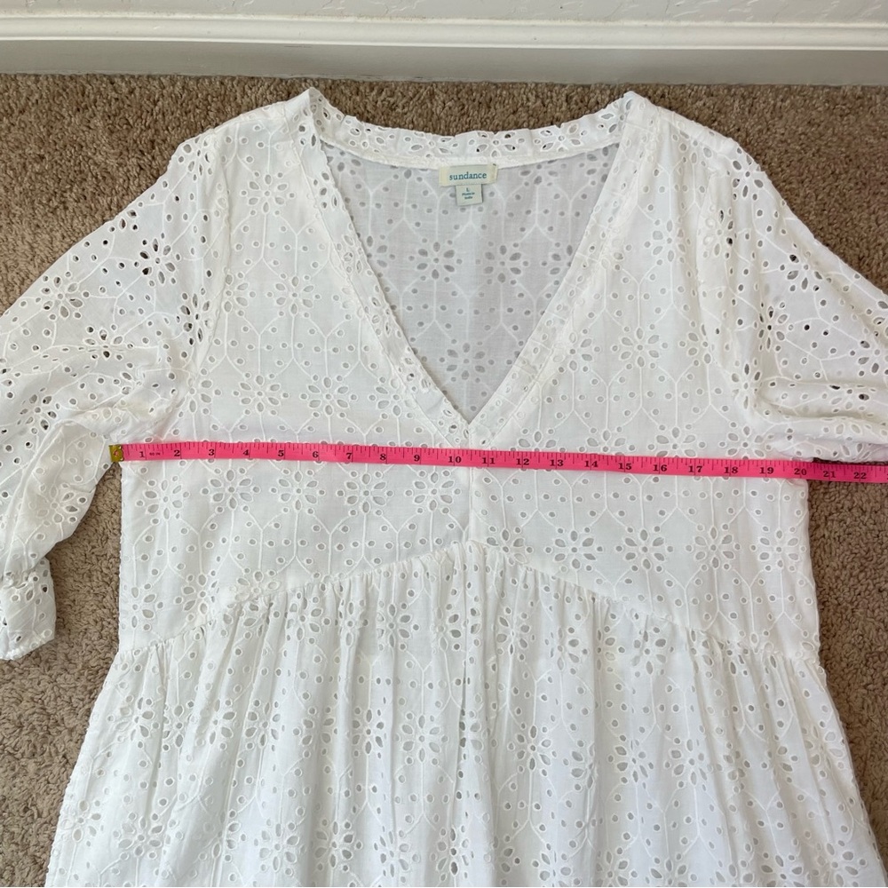 Sundance White Eyelet High-Low Dress - Picture 13 of 16